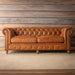 Lovecup Grand Oak Leather Chesterfield Sofa 84" L007 - 40746235396194