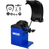 WEIZE Heavy Duty Wheel Balancer Tire Balancers Machine with Protective Cover - PLA-1005+PLA-1006