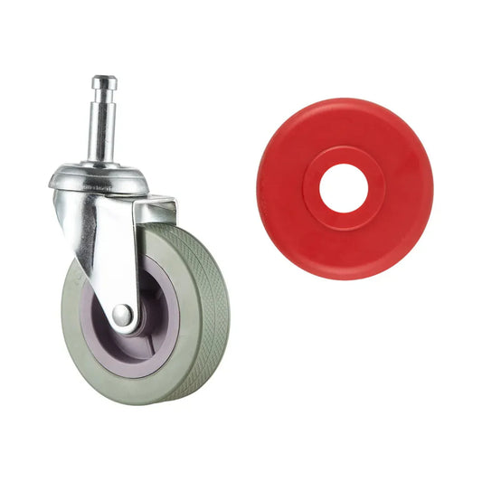 CAC China Caster with Bumper for PMBY-36ST PKT of 20 Pcs - PMBY-36CB