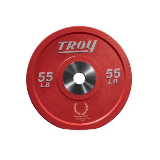 Troy PO-SBPL Performance Color Rubber Bumper Plate with Custom Logo - (2) PO-010SBPL