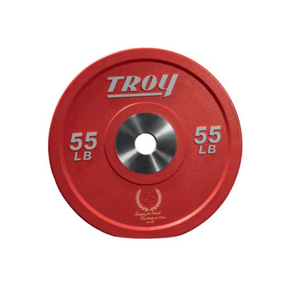 Troy PO-SBPL Performance Color Rubber Bumper Plate with Custom Logo - (2) PO-010SBPL
