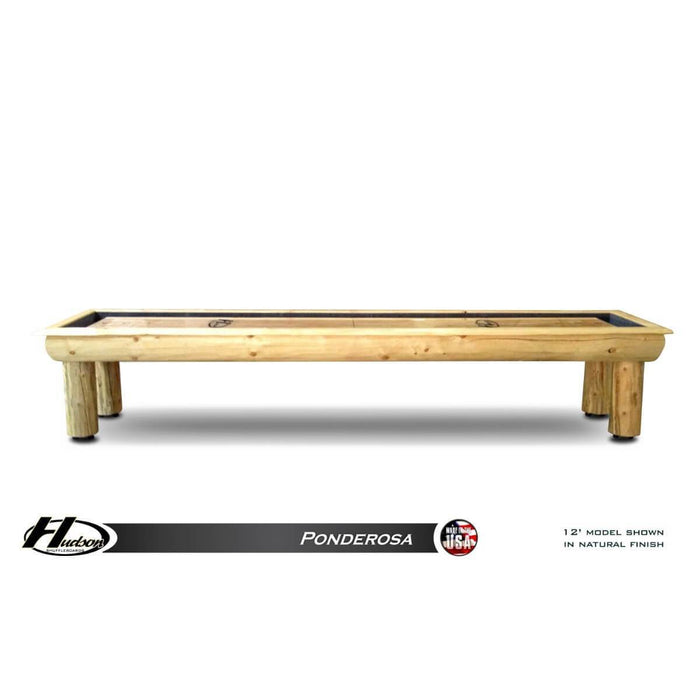 Hudson Ponderosa Shuffleboard Table 9'-22' w/ Stain Options