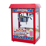 Winco POP-8R Show Time Red Electric 8 Oz. Popcorn Machine, 120V, 1350 W - POP-8R