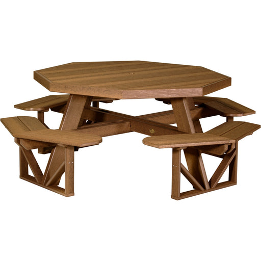 LuxCraft Octagon Picnic Table - POPTCHB