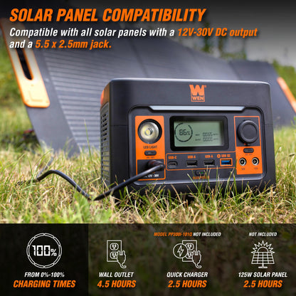WEN PP300i 300-Watt 269Wh Lithium-Ion Power Station and Battery-Powered Inverter Generator - PP300i