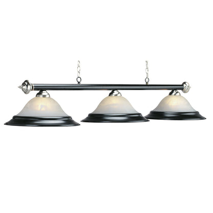 RAM Game Room 60" 3LT Billiard Light-Matte BLK/ST PR260 MB/ST