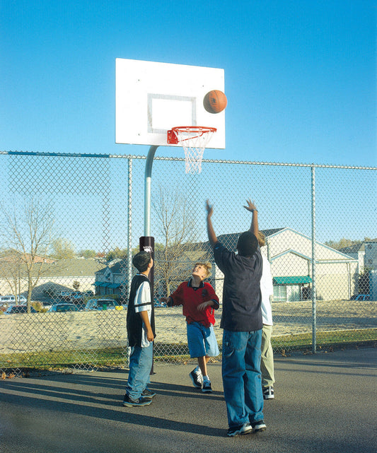 Bison Tough Duty Gooseneck Hoop - 54" Rectangular Steel Backboard - PR31GD