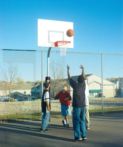Bison Tough Duty Gooseneck Hoop - 54" Rectangular Steel Backboard - PR31GD