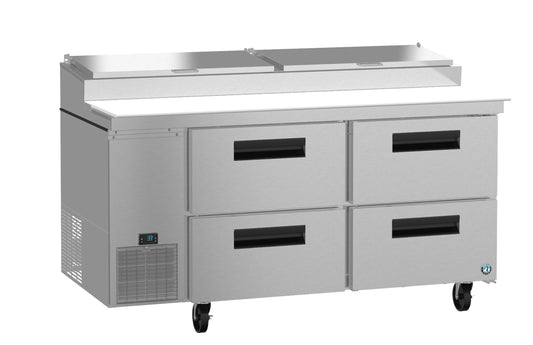 Hoshizaki PR67A-D4 | 67" Wide 4 Drawer Pizza Prep Table - PR67A-D4