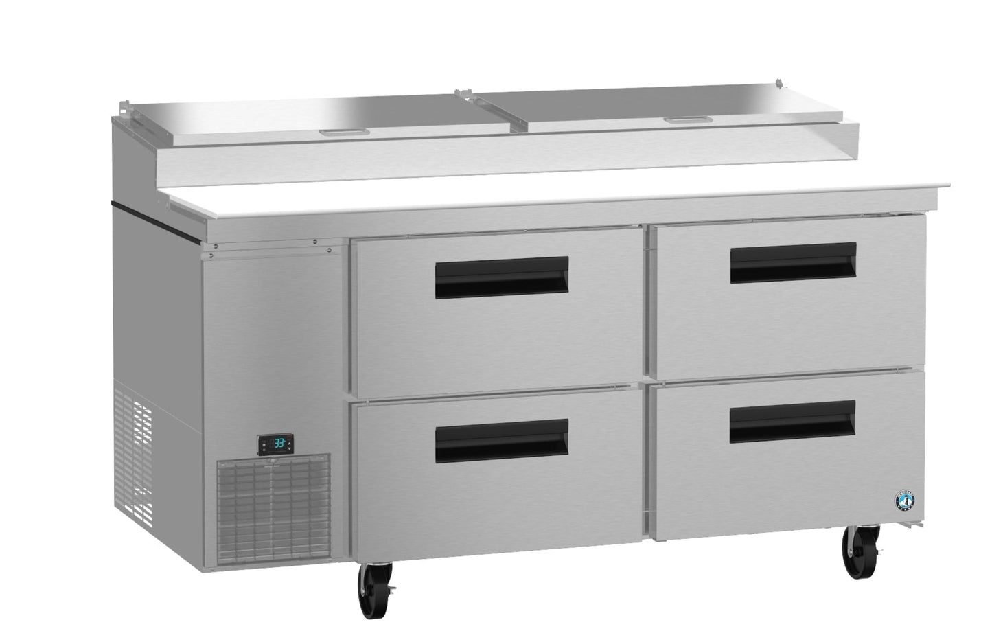 Hoshizaki PR67A-D4 | 67" Wide 4 Drawer Pizza Prep Table - PR67A-D4