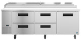 Hoshizaki  93" Wide 4 Drawer Pizza Prep Table - PR93A-D4