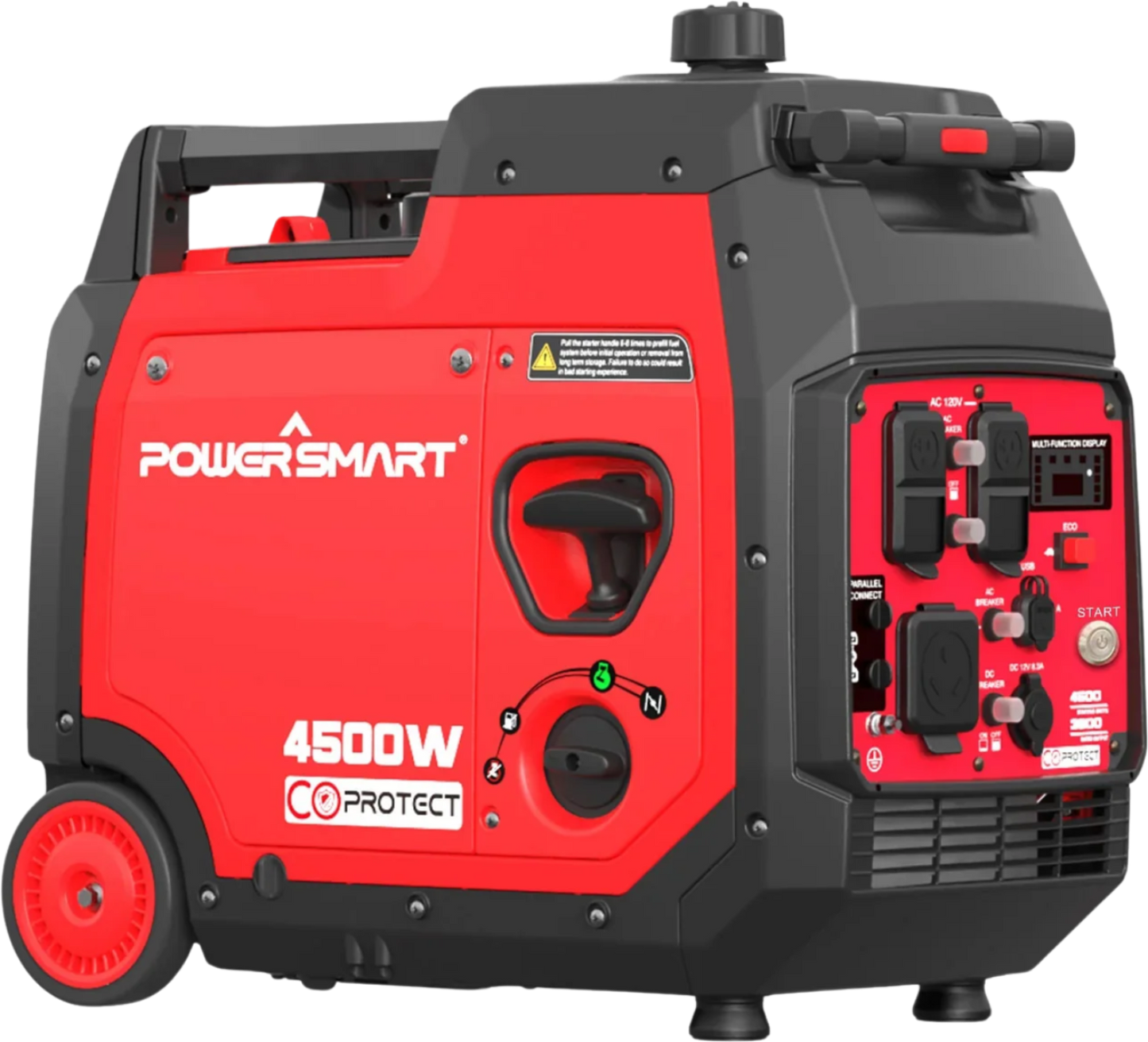 Powersmart Inverter Generator 3600W/4500W Low THD Parallel and RV Ready with CO Detect 4 Stroke Gas Electric Start New - PS5045CE