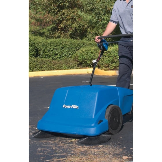 Powr-Flite Floor Sweeper, 36", Battery, Self Propel, 13 Gallon Hopper - PS900BC