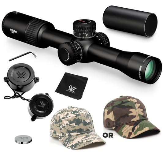 Vortex Optics Viper PST Gen II 2-10x32 FFP EBR-4 MRAD Riflescope with Free Hat - PST-2105_Hat-CD
