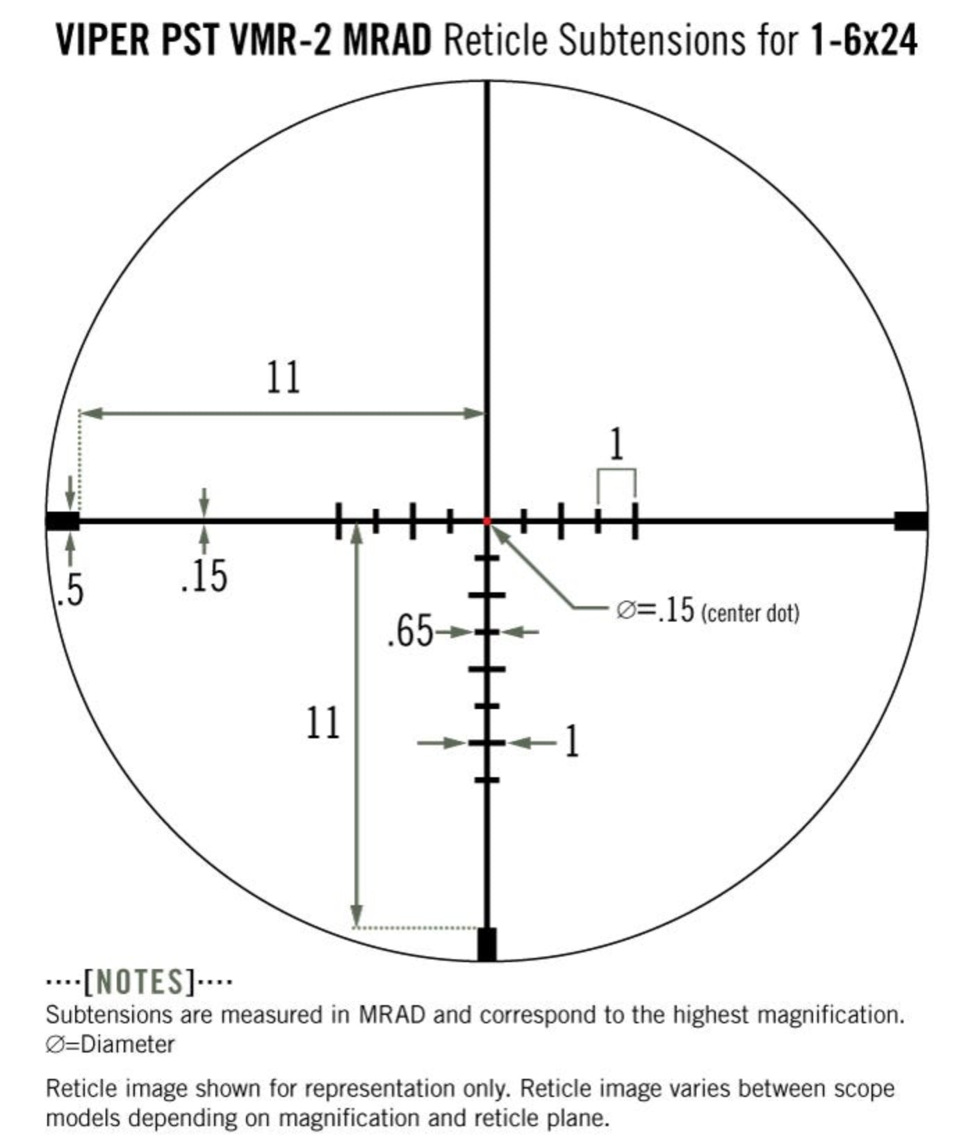 Vortex Optics Viper PST Gen II Second Focal Plane 1-6X24 VMR-2 (MRAD) Reticle, 30 mm Tube Riflescope with Wearable4U Bundle - PST-1607_121-53-BCA