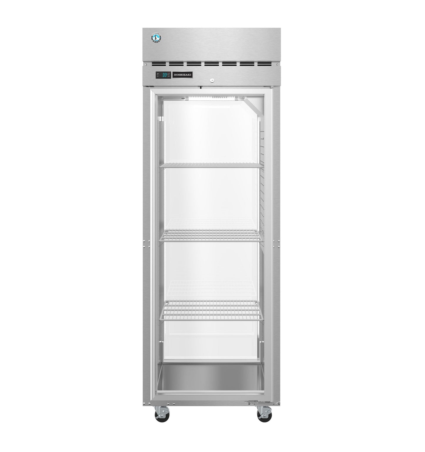 Hoshizaki PT1A-FG-FG | 28" Wide 2 Glass Door Top Mount Pass-Thru Refrigerator - PT1A-FG-FG