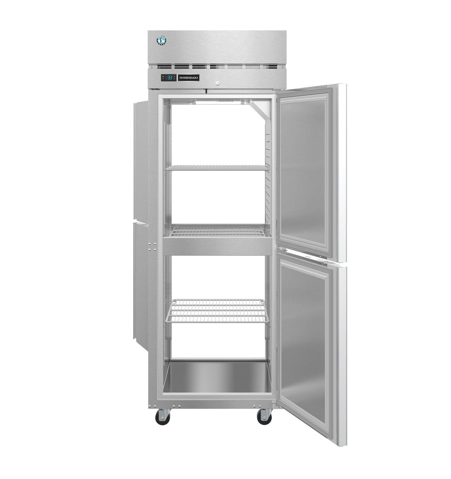 Hoshizaki PT1A-HS-HS | 28" Wide 2 Door Top Mount Pass-Thru Refrigerator - PT1A-HS-HS