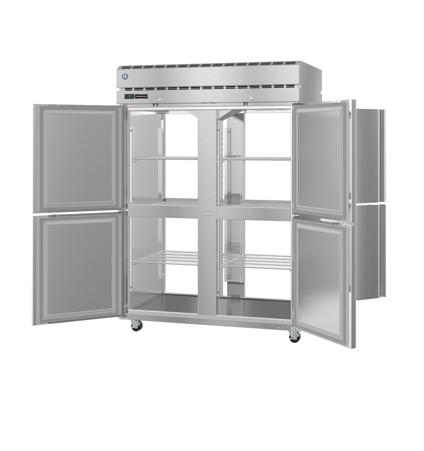 Hoshizaki PT2A-HS-HS | 55" Wide 8 Door Top Mount Pass-Thru Refrigerator - PT2A-HS-HS