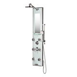 Pulse Showerspas Silver Glass Shower Panel - Kihei Ii Showerspa 1013-GL