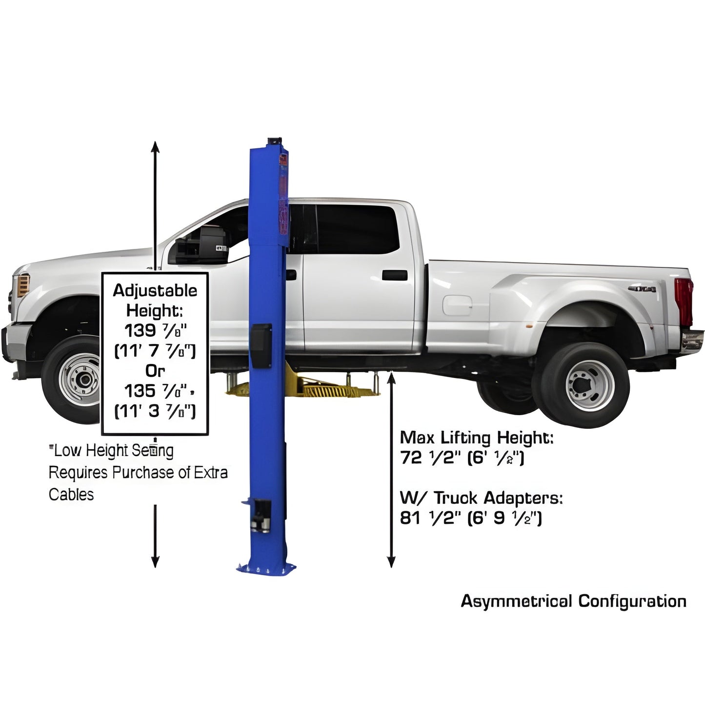 Atlas Platinum PVL10 ALI  10,000 lb Overhead 2 Post Lift - ATEAP-PVL10-FPD