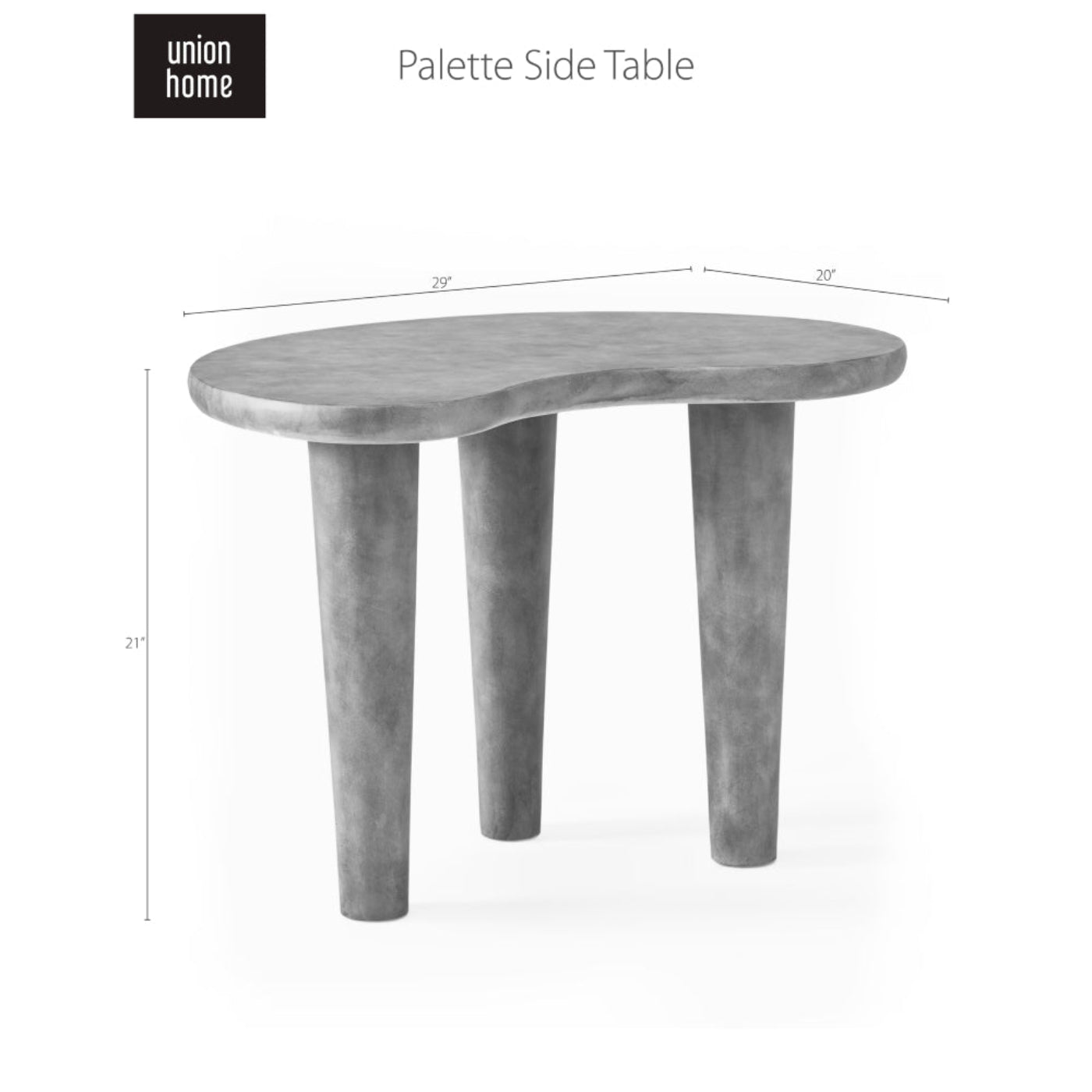 Union Home Palette Side Table  - LVR00386