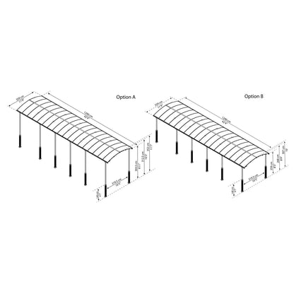 Palram Canopia | Arcadia Alpine RV Carport 12x42x11.5 ft - HG9129