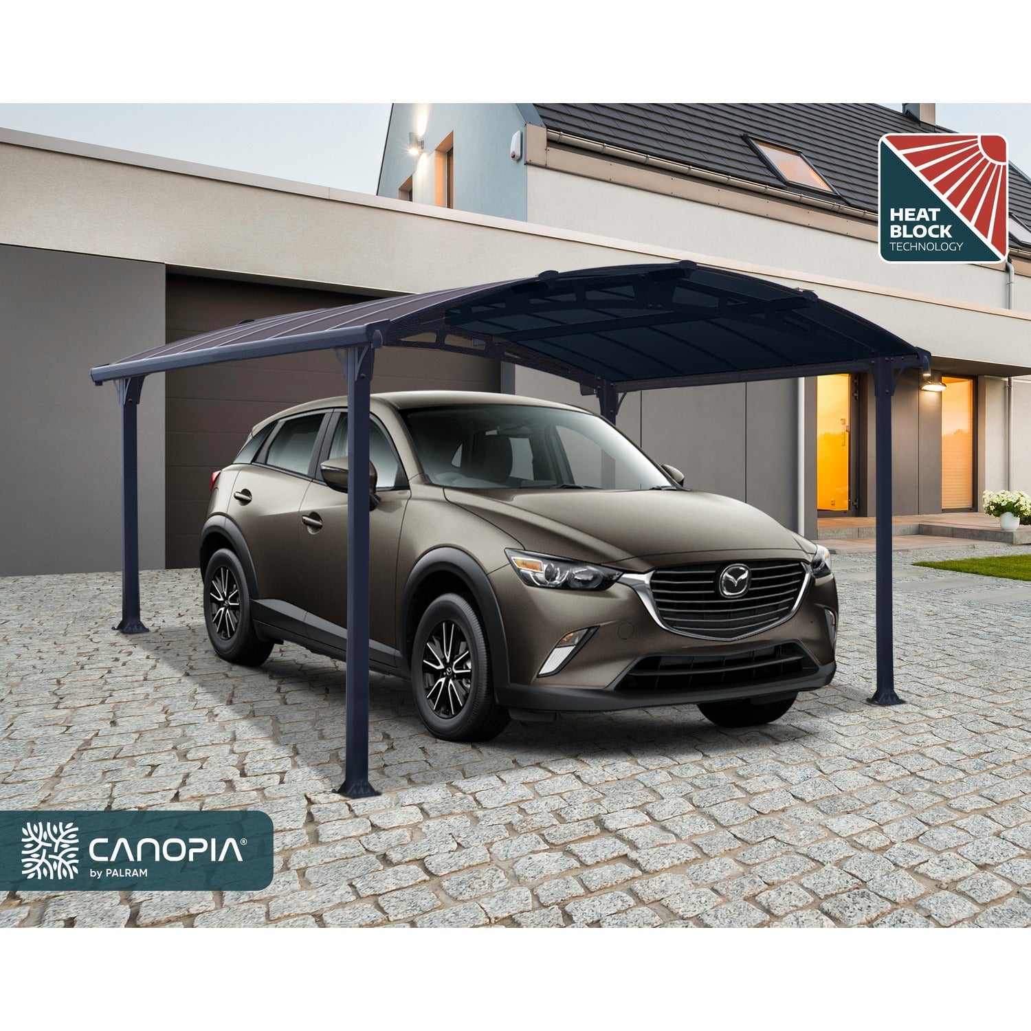 Palram Canopia | Arcadia 5000 Carport 12x14x8 ft - HG9115