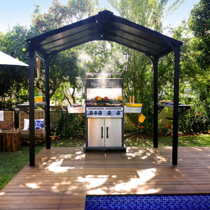 Palram - Canopia | Austin BBQ Gazebo – Premium All-Weather Grill Shelter - HG9177