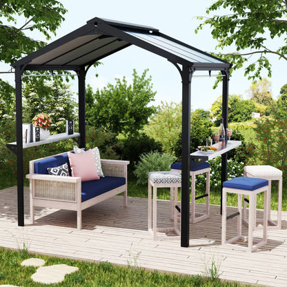 Palram - Canopia | Austin BBQ Gazebo – Premium All-Weather Grill Shelter - HG9177