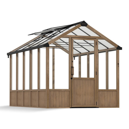 Palram - Canopia | Natura 8 ft Series - Cedar Wood Greenhouse Kit - HG5704