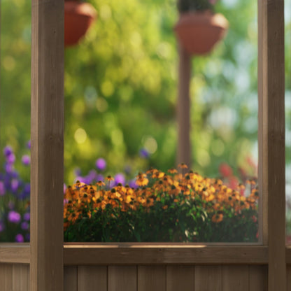 Palram - Canopia | Natura 8 ft Series - Cedar Wood Greenhouse Kit - HG5704