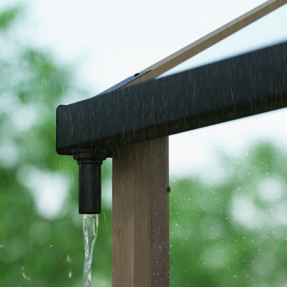 Palram - Canopia | Natura 8 ft Series - Cedar Wood Greenhouse Kit - HG5704