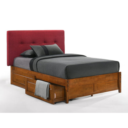 Night and Day Furniture Paprika Complete Bed (Dual Series) (K-Series)