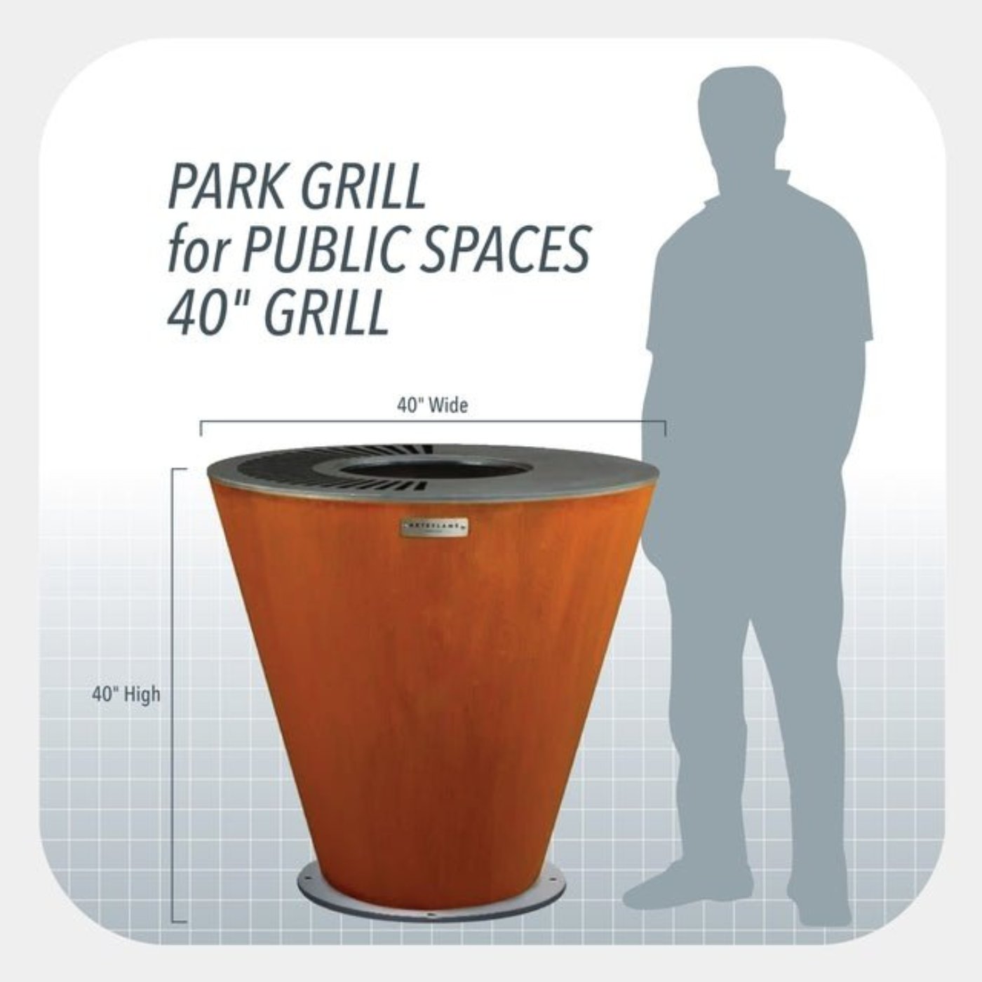 Public Park Grills for Public Spaces and High Traffic Areas - One40PARK