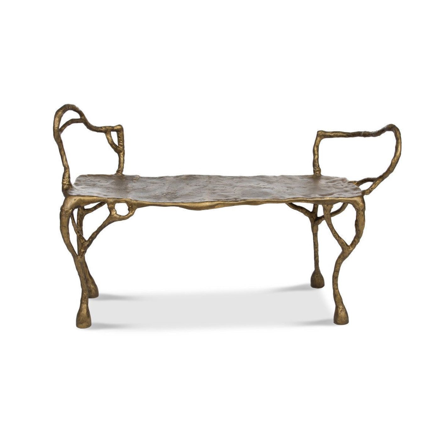 Park Hill Collection Lodge Cast Aluminum Organic Root Bench - EFS20548