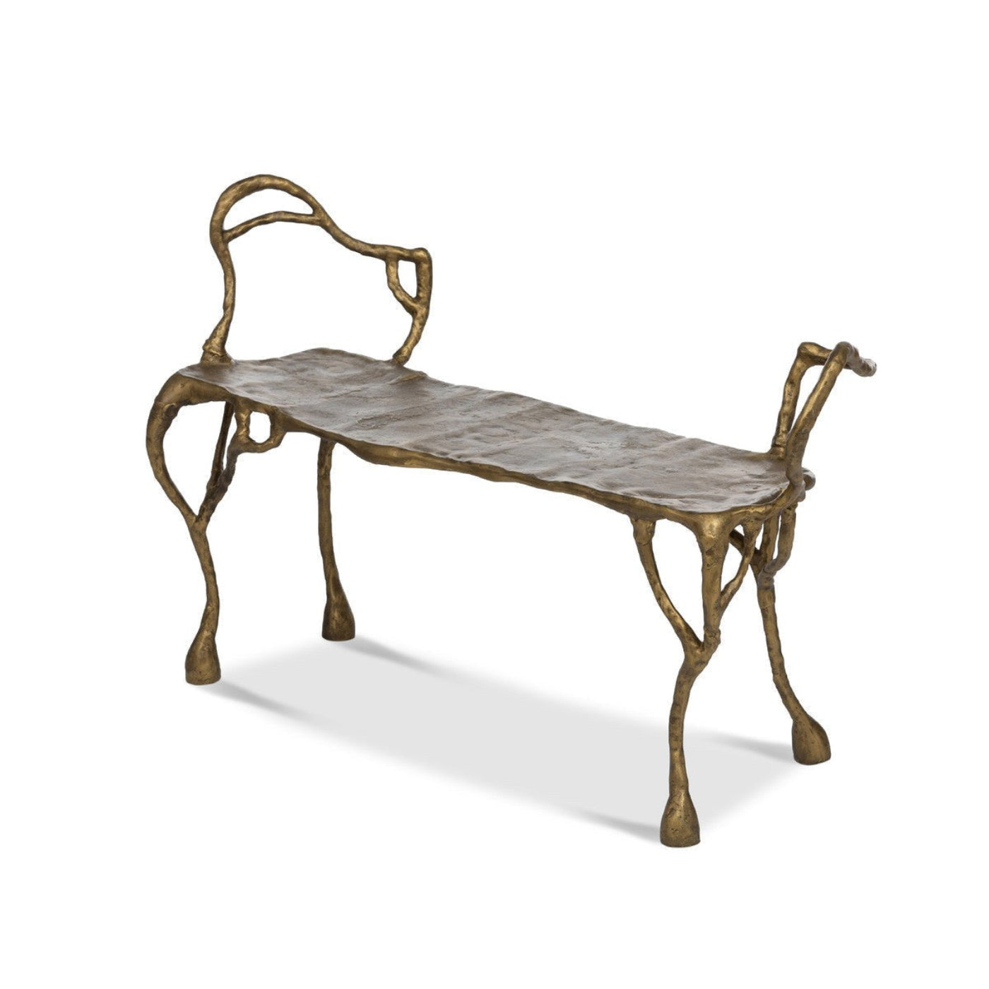 Park Hill Collection Lodge Cast Aluminum Organic Root Bench - EFS20548