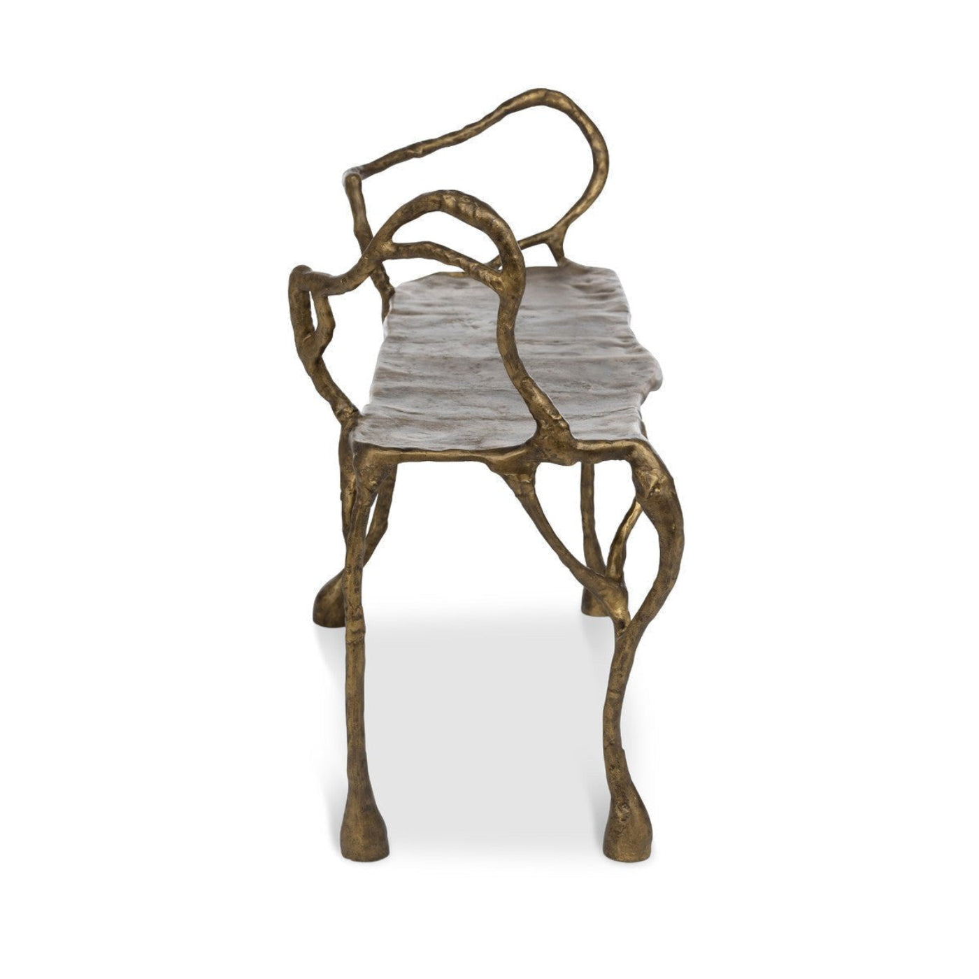 Park Hill Collection Lodge Cast Aluminum Organic Root Bench - EFS20548