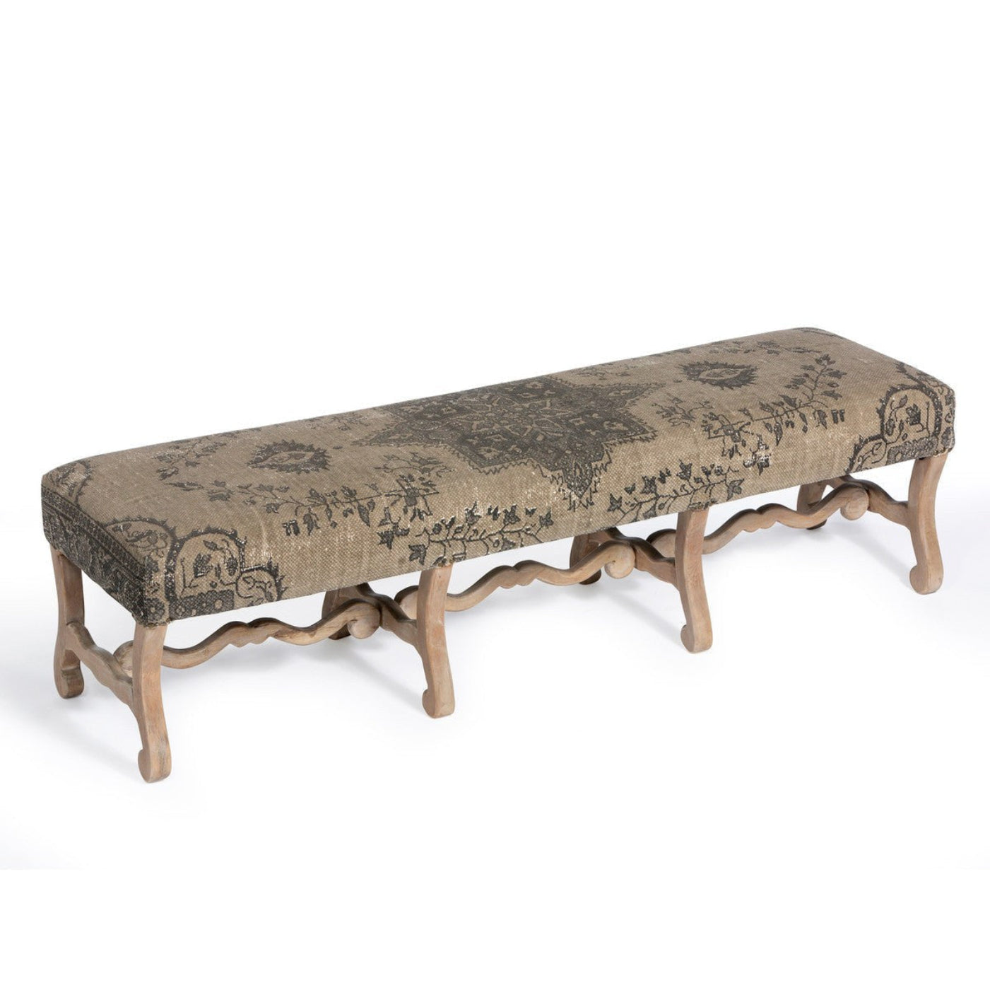 Park Hill Collection Country French Chateau Upholstered Bench - EFS06067
