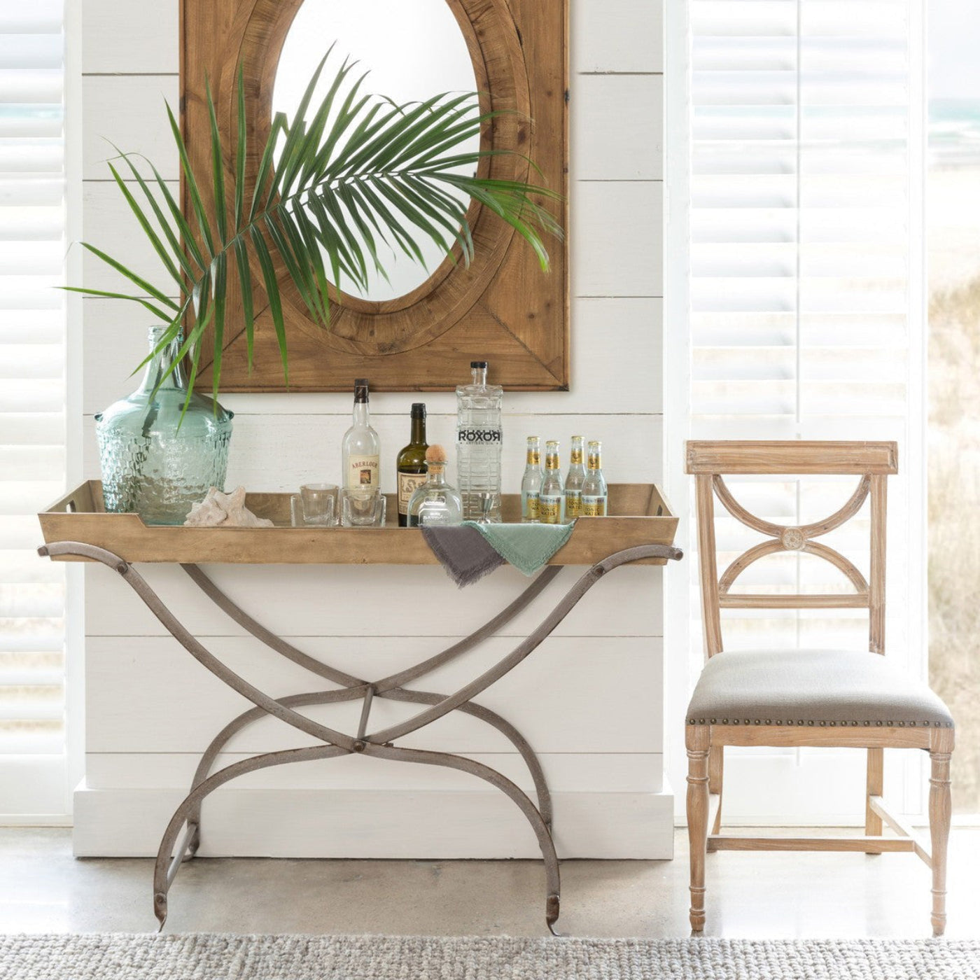 Park Hill Collection Planter's Narrow Console Hallway Wood Entryway Table Storage - EFC80303