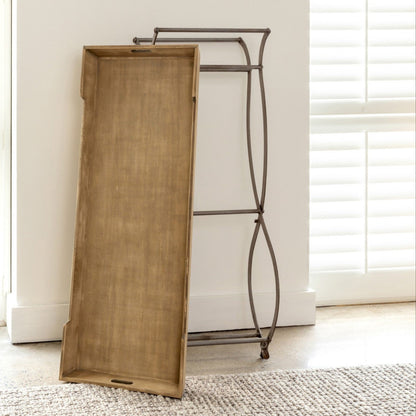 Park Hill Collection Planter's Narrow Console Hallway Wood Entryway Table Storage - EFC80303