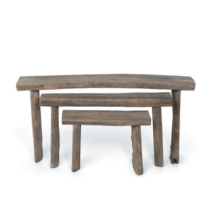Park Hill Collection Lodge Reclaimed Wood Nesting Tables, Set of 3 - EFT16002