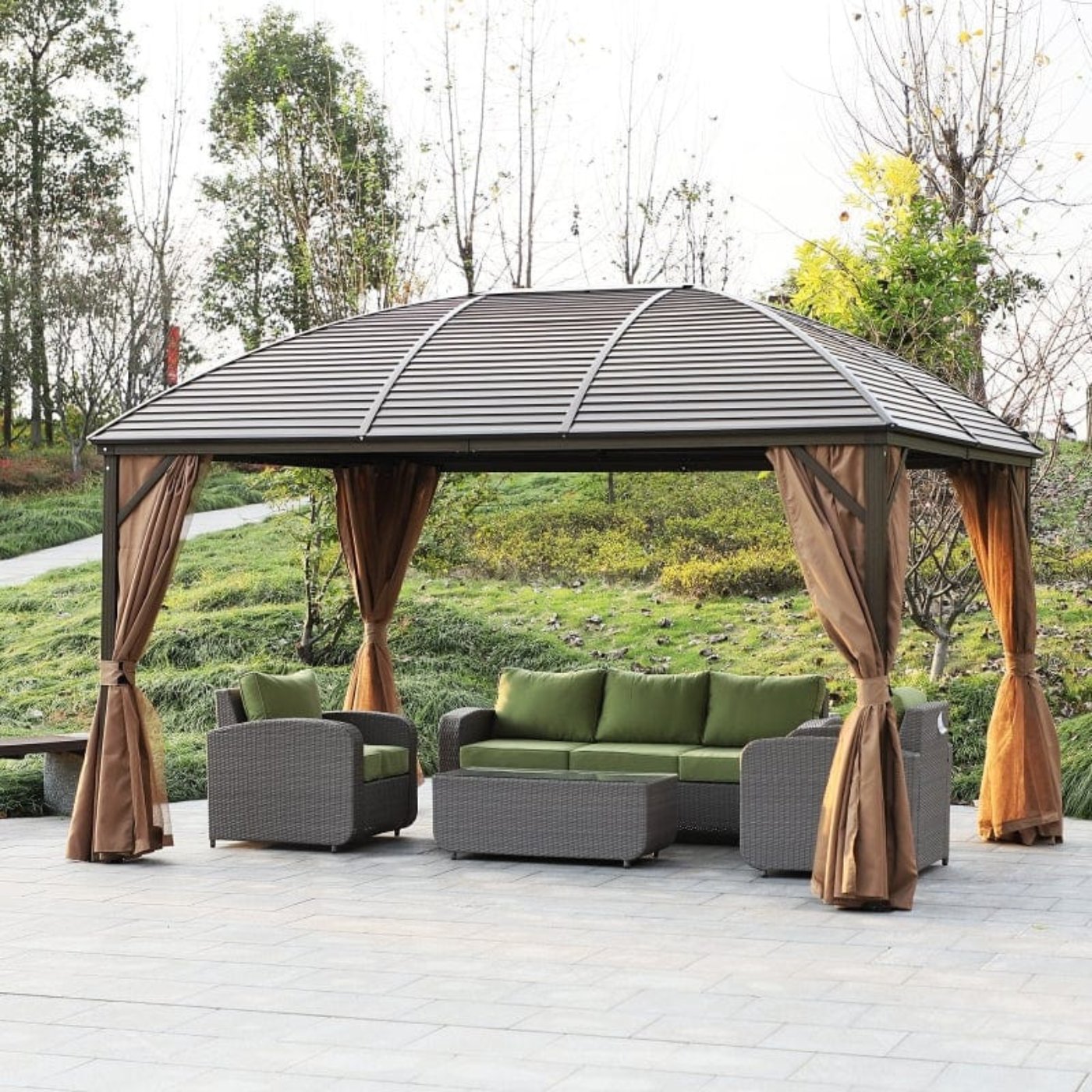 Outsunny 10 x 13 Hardtop Gazebo - 84C-097