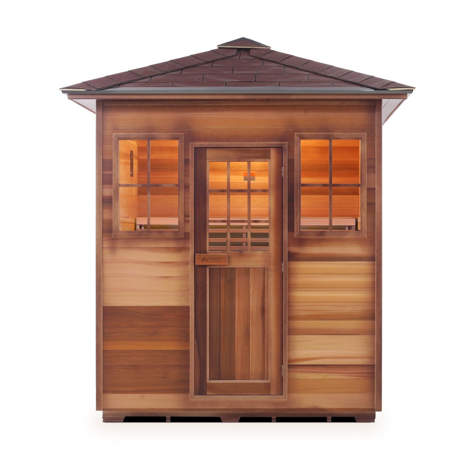 Enlighten Sauna SaunaTerra Moonlight 4-Person Outdoor Dry Traditional Sauna - T-16378