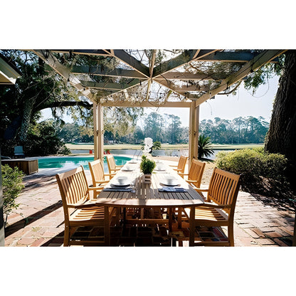 Royal Teak Collection Compass Teak Arm Chair - COMAC