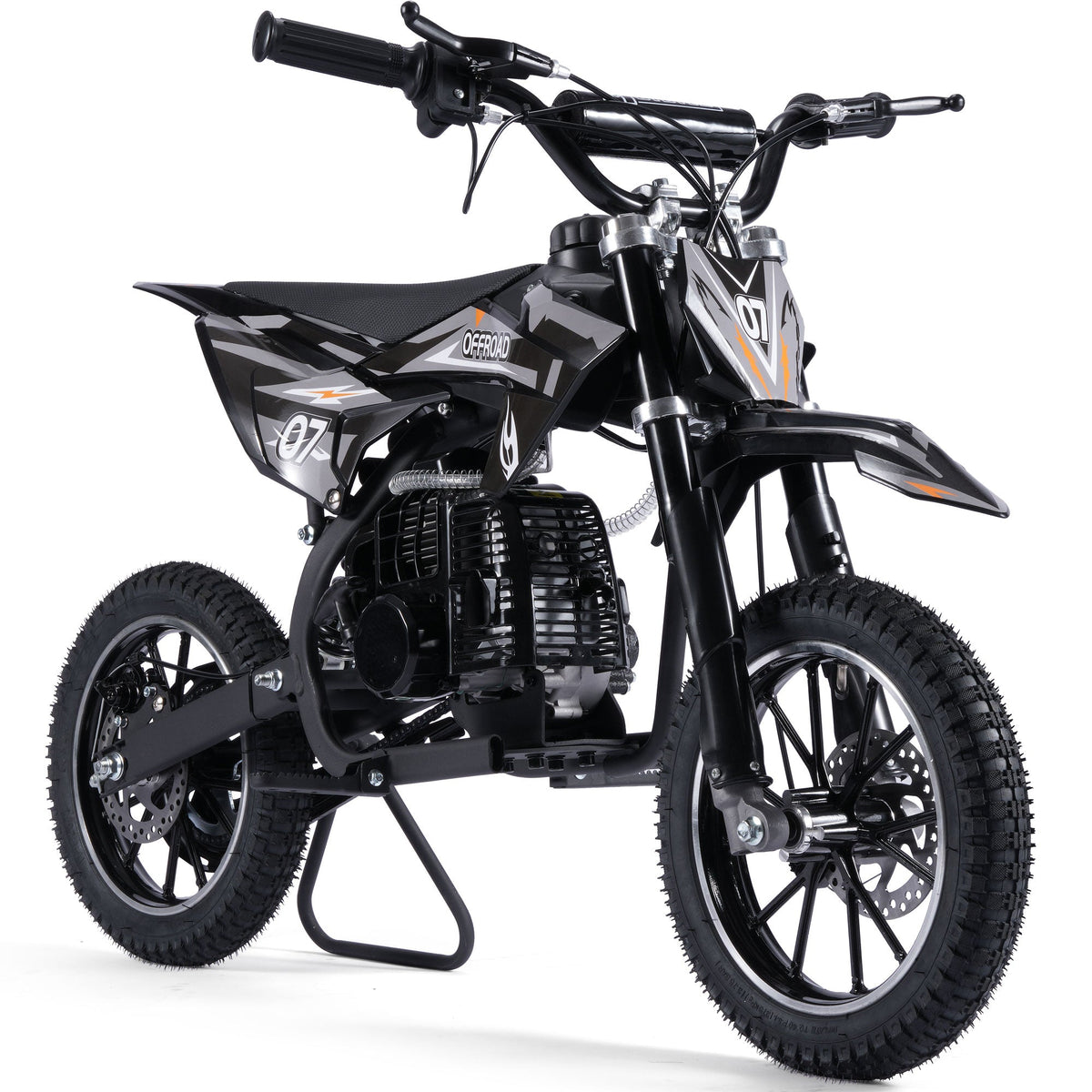 MotoTec Pioneer 49cc 2-Stroke Dirt Bike Black