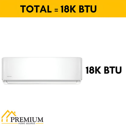 Pioneer Diamante Ultra 18,000 BTU 21.5 SEER Ductless Mini Split Inverter++ with 16 ft. Kits - WYT018GLFI22RL