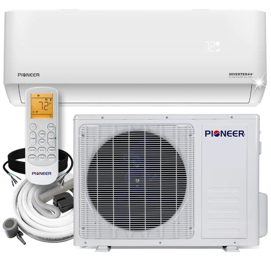 Pioneer Diamante Ultra 9,000 BTU 23 SEER Ductless Mini-Split Inverter++ with 16 Ft. Kit - WYT009GLFI22RL