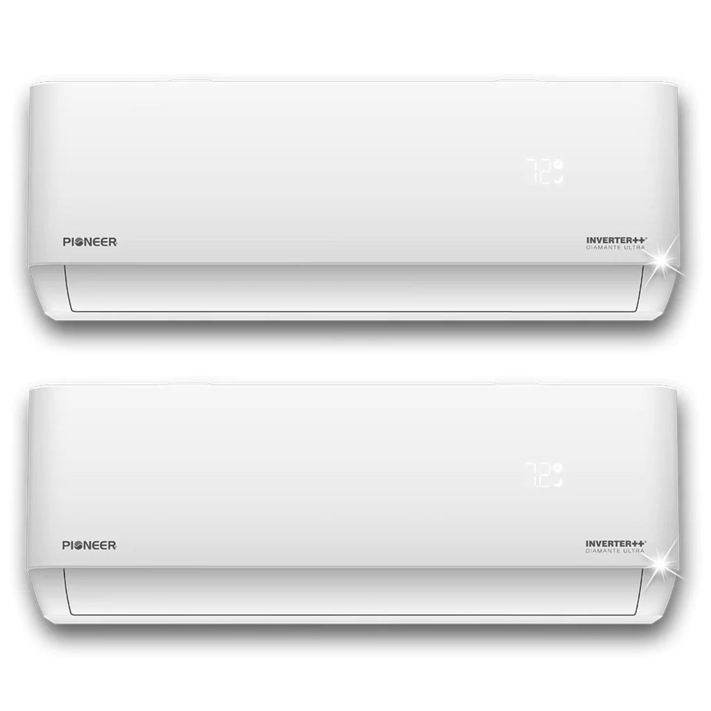 Pioneer Mini Split 27,000 BTU 2 Zone Ductless Air Conditioner and Heat Pump with 16 ft. Kits - WYT030GLHI22M3-18W-9W-16