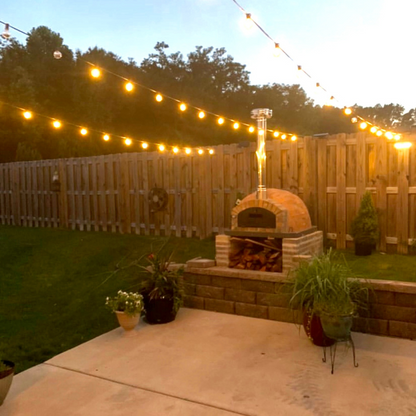 PizzaioliRusticPremiumWoodFiredPizzaOvenOutdoorSetup