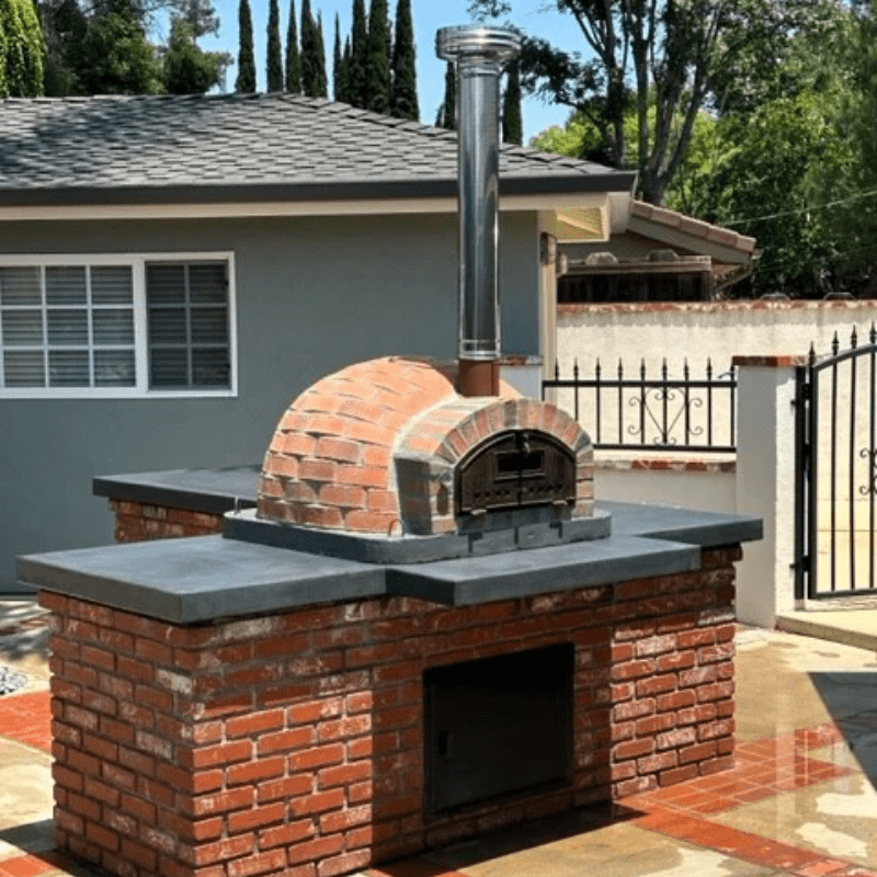 PizzaioliRusticPremiumWoodFiredPizzaOvenOutsideoncountertop